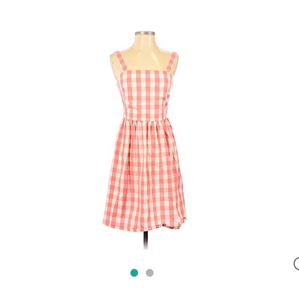 J. Crew Pink Gingham Dress